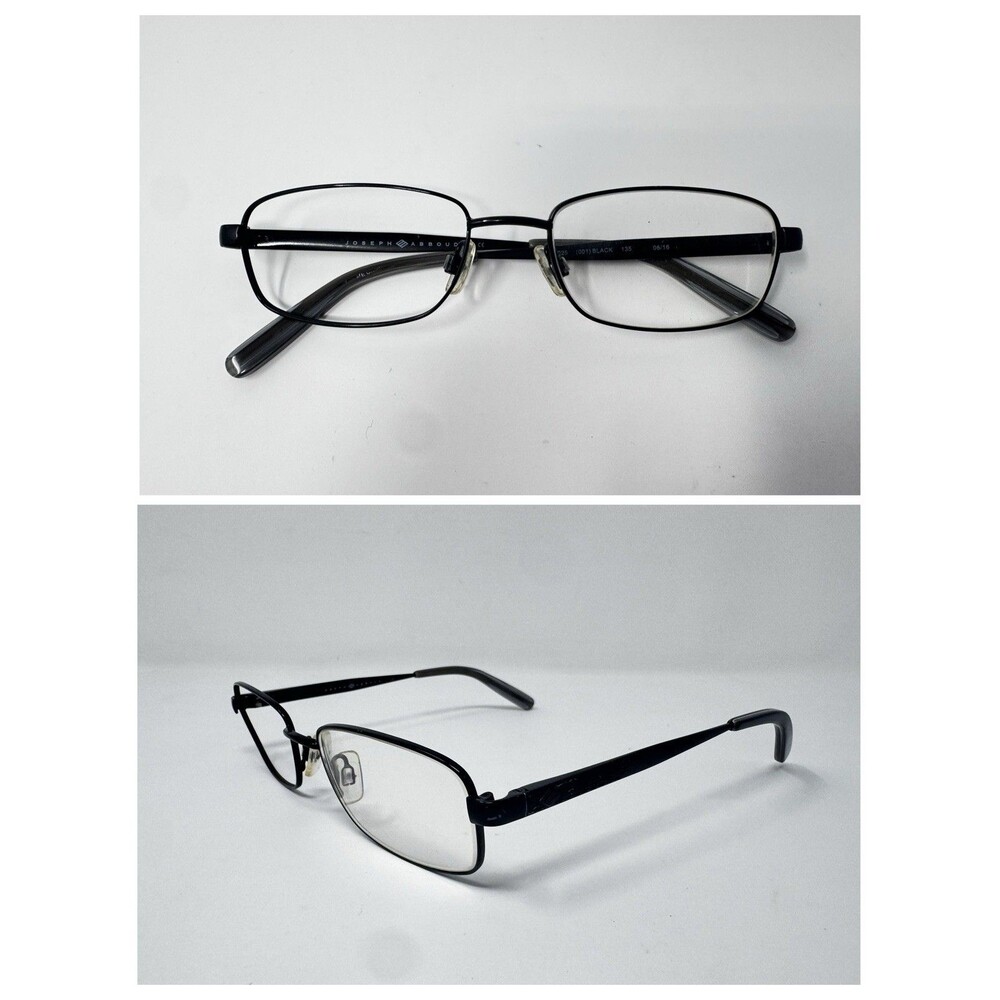 Joseph Abboud JA4025 (001) Black Rectangular Eyeglass Frames 51-17-135